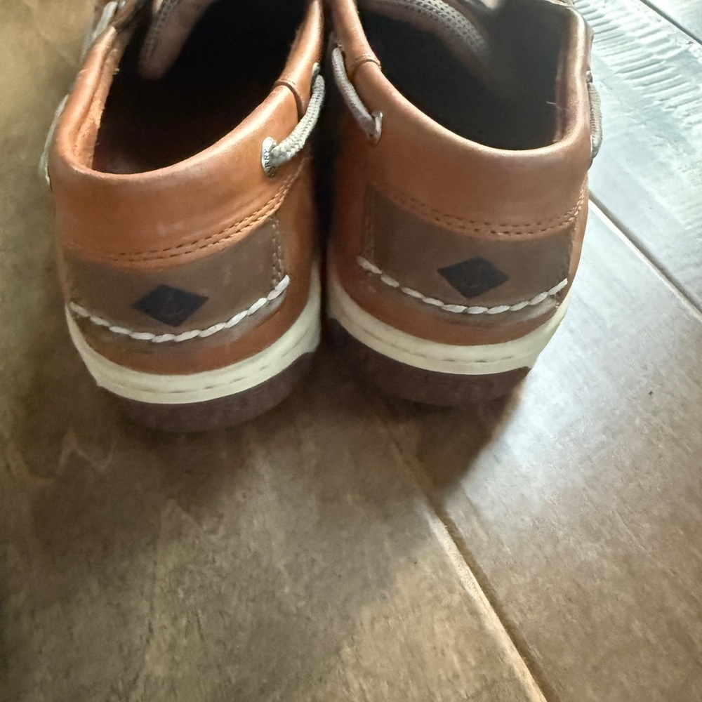Worn once! Sperry Men's Brown Boat Shoes Sz 11 - Picture 4 of 4